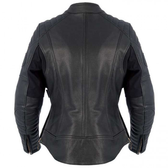 Oxford Beckley Ladies Leather Jacket Black Mens Motorcycle Jackets - SKU LW17010110