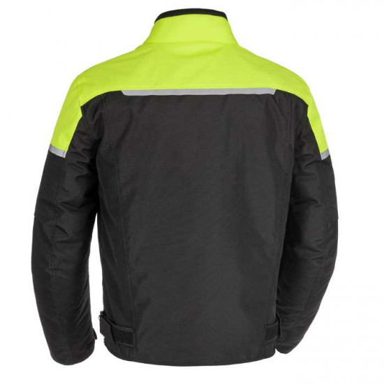 Oxford Spartan Short WP Mens Jacket Black Fluo Mens Motorcycle Jackets - SKU SM2102022XL