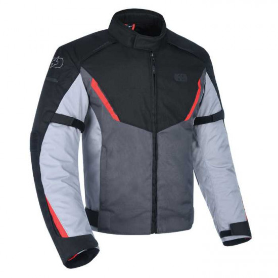 Oxford Delta 1.0 Mens Jacket Black Grey Red Mens Motorcycle Jackets - SKU TM1931022XL