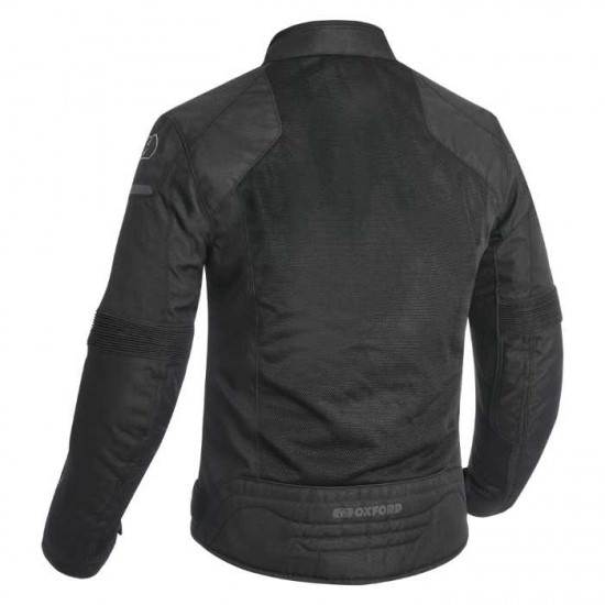 Oxford Delta 1.0 Mens Air Jacket Tech Black Mens Motorcycle Jackets - SKU TM1932012XL