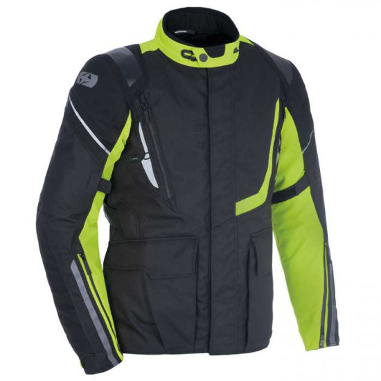 Oxford Montreal 4.0 Mens Dry2Dry Jacket Black Fluo Mens Motorcycle Jackets - SKU TM2011022XL