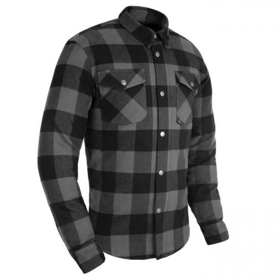 Oxford Kickback 2.0 Mens Shirt Grey Mens Motorcycle Jackets - SKU TM204102M