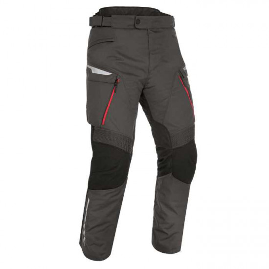 Oxford Montreal 4.0 Mens Dry2Dry Pant Black Grey Red Regular Mens Motorcycle Trousers - SKU TM206103R2XL