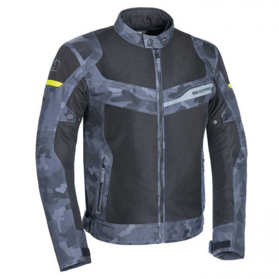 Oxford Dakar D2D Air Mens Jacket Grey Camo Mens Motorcycle Jackets - SKU TM2112012XL