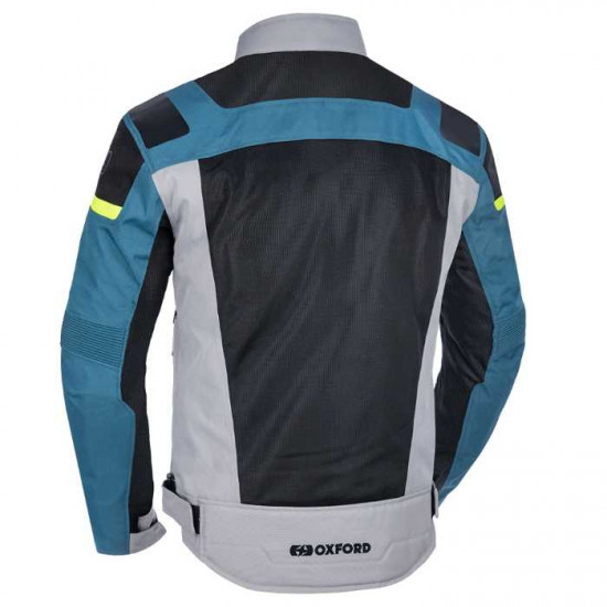 Oxford Dakar D2D Air Mens Jacket Silver Blue Fluo