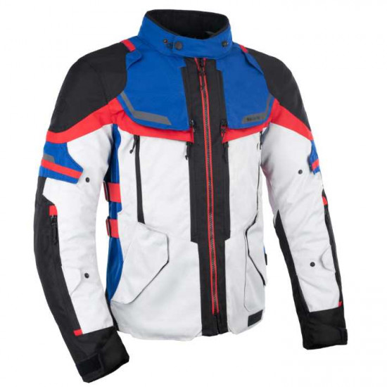 Oxford Rockland Mens Jacket Arctic Black Red Mens Motorcycle Jackets - SKU TM2214032XL