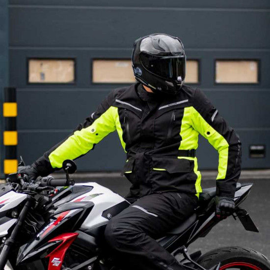 Oxford Metro 2.0 Mens Jacket Black Fluo Mens Motorcycle Jackets - SKU TM2221032XL