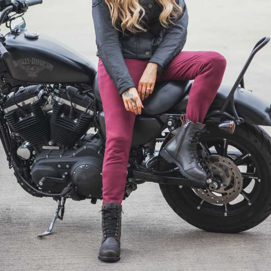 Oxford Super Leggings 2.0 Ladies Burgundy Regular Ladies Motorcycle Trousers - SKU TW219204R10