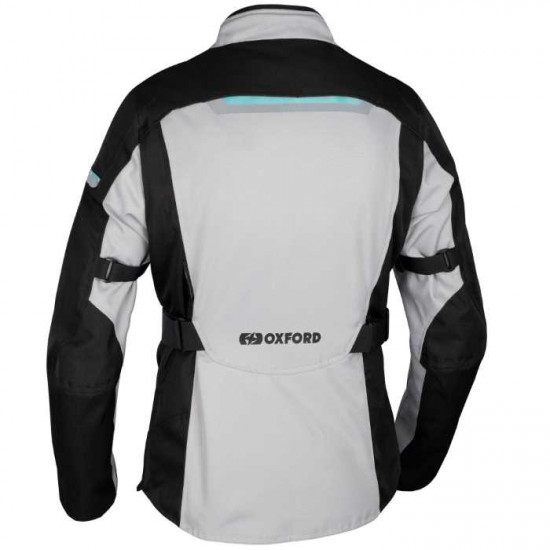 Oxford Dakota 3.0 Ladies Jacket Arctic Black Teal Ladies Motorcycle Jackets - SKU TW22210310