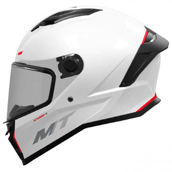 MT Stinger 2 Gloss White Helmet Full Face Helmets - SKU M133400000013