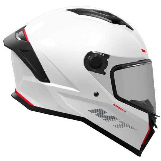 MT Stinger 2 Gloss White Helmet