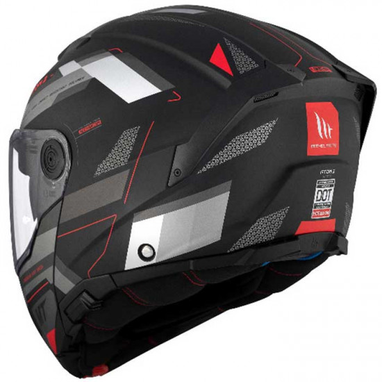 MT Atom 2 Bast Matt Black Grey Helmet Flip Front Motorcycle Helmets - SKU M1335A252513