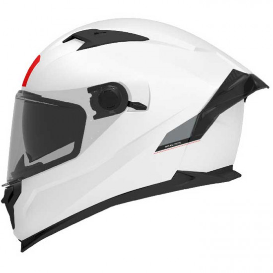 MT Braker SV Solid Gloss Pearl White Helmet Full Face Helmets - SKU M13460000004