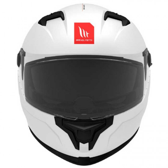 MT Braker SV Solid Gloss Pearl White Helmet Full Face Helmets - SKU M13460000004