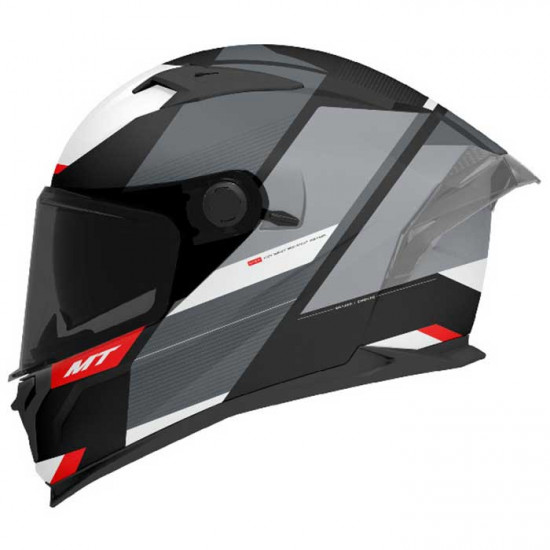 MT Braker SV Chento Matt Black White Helmet