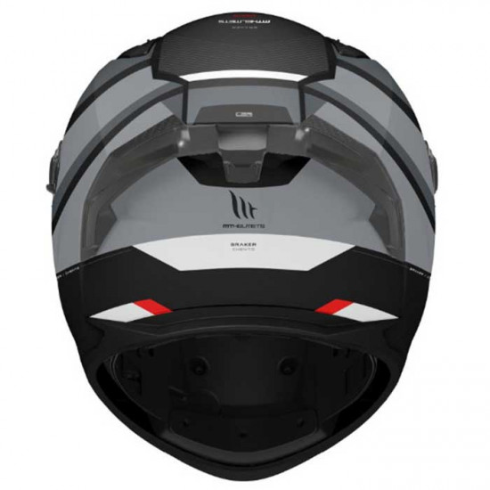 MT Braker SV Chento Matt Black White Helmet