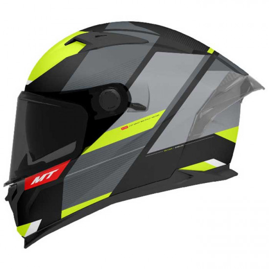 MT Braker SV Chento Matt Black Yellow Helmet Full Face Helmets - SKU M1346A56M1333