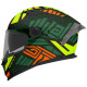 MT Braker SV Zebra Matt Black Green Helmet