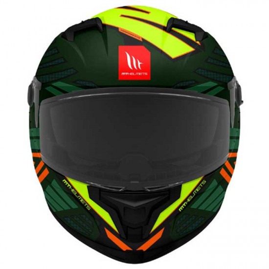 MT Braker SV Zebra Matt Black Green Helmet Full Face Helmets - SKU M1346B172633