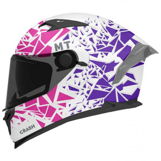 MT Braker SV Crash Matt White Pink Purple Helmet Full Face Helmets - SKU M1346B180833