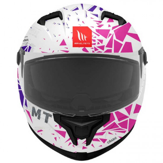 MT Braker SV Crash Matt White Pink Purple Helmet Full Face Helmets - SKU M1346B180833