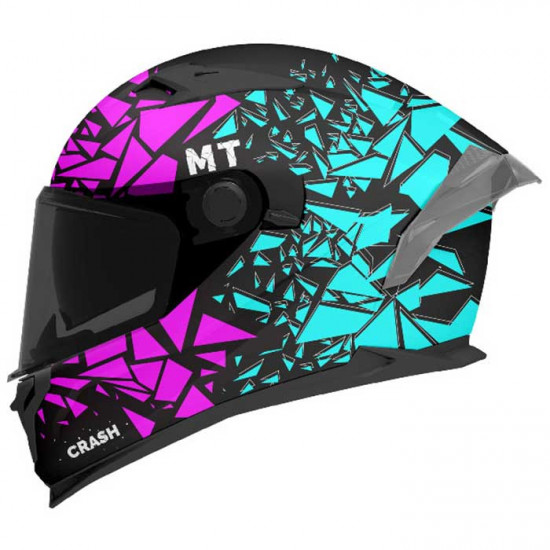 MT Braker SV Crash Matt Black Purple Blue Helmet Full Face Helmets - SKU M1346B181833