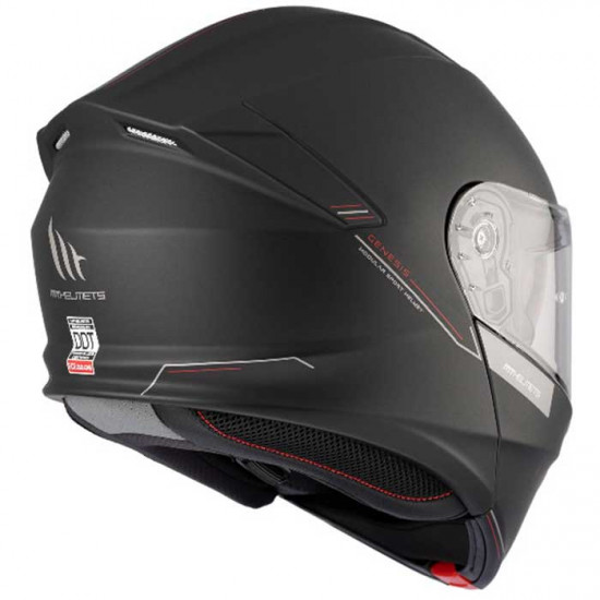 MT Genesis SV Solid Gloss Pearl White Helmet Flip Front Motorcycle Helmets - SKU M13470000133