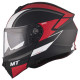 MT Genesis SV Cave Matt Black Red Helmet