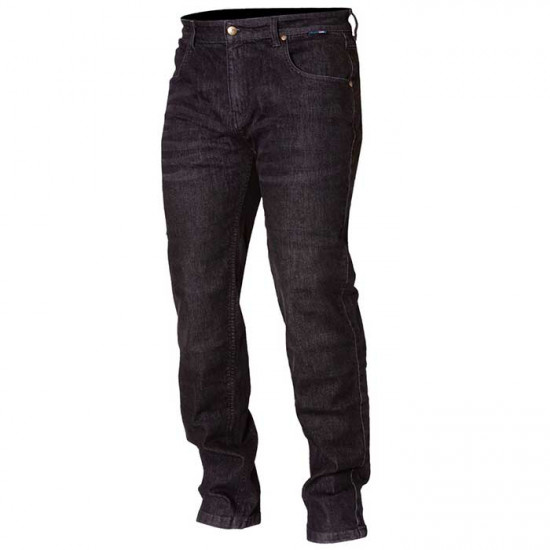 Route One Merlin Dixon Black Regular Jean Motorcycle Jeans - SKU DNM057/BLK/REG/30