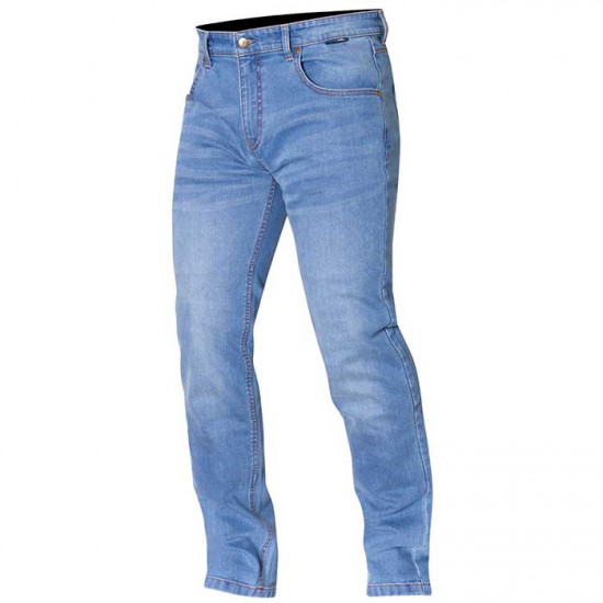 Route One Merlin Dixon Light Blue Short Jean Motorcycle Jeans - SKU DNM057/LTBLU/SHT/30