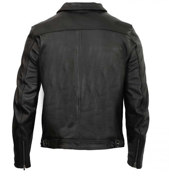 Merlin Kingsbury D3O Leather Black Jacket Mens Motorcycle Jackets - SKU MPL067/BLK/38