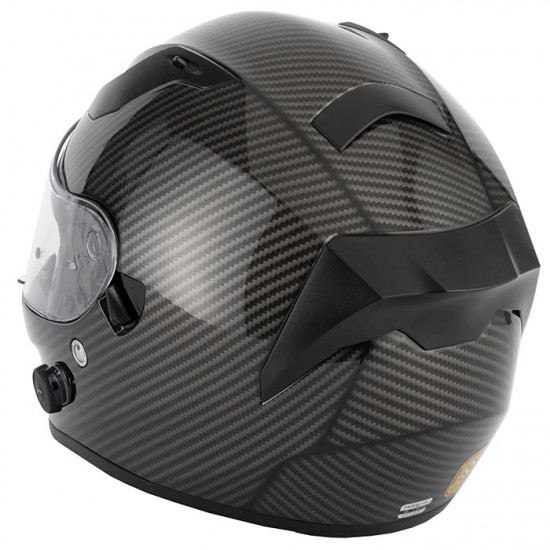 VCAN H128 Matt Black Blinc Built In Bluetooth Helmet Full Face Helmets - SKU RLMWHOB007