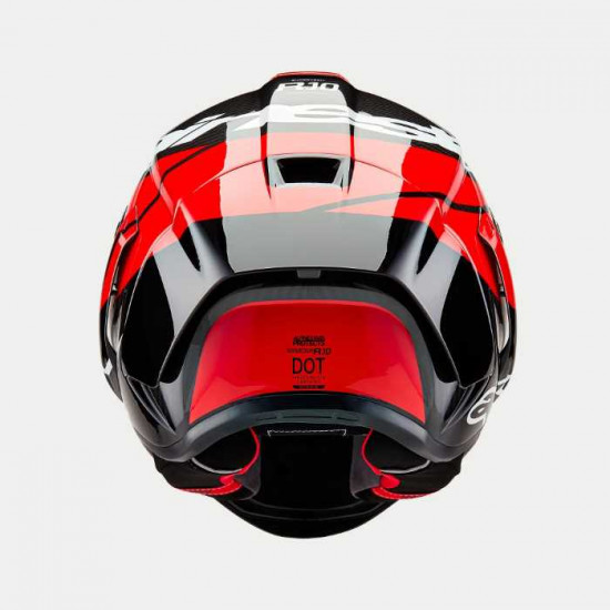 Alpinestars Supertech R10 Element Black Carb Bright Red White Gloss Full Face Helmets - SKU 82003241363XXL