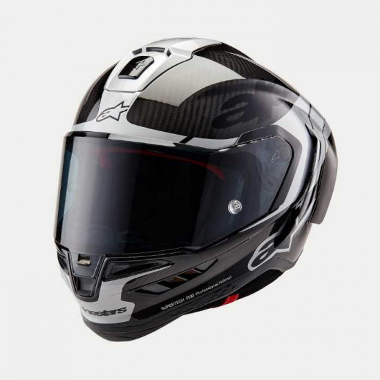 Alpinestars Supertech R10 Element Black Carb Silver Black Gloss