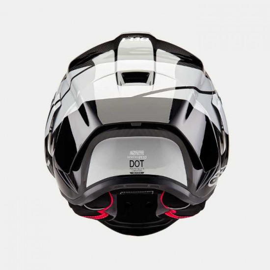 Alpinestars Supertech R10 Element Black Carb Silver Black Gloss Full Face Helmets - SKU 82003241368XXL