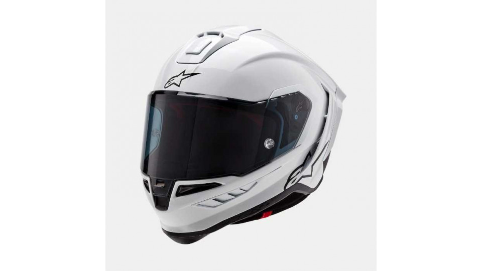 Alpinestars Supertech R10 Solid White Gloss Black Matt