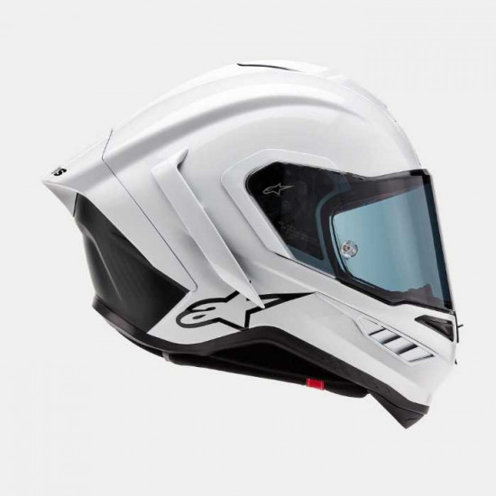 Alpinestars Supertech R10 Solid White Gloss Black Matt Full Face Helmets - SKU 82001242170XXL