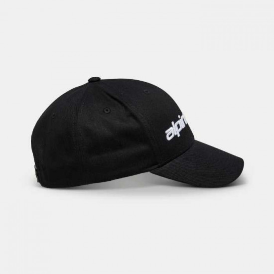 Alpinestars Linear Wordmark 2.0 Hat Black White Casual Wear - SKU 1214817051020