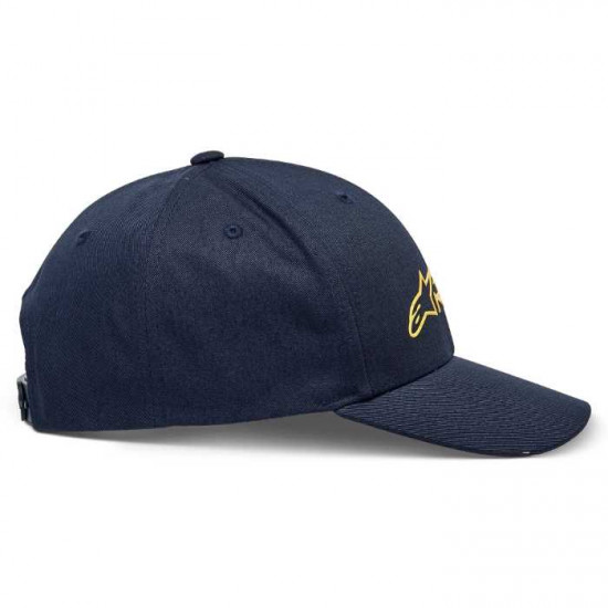 Alpinestars Ride 3.0 Hat Navy Gold Casual Wear - SKU 1232810307059