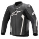 Alpinestars Faster V2 Leather Jacket Black White