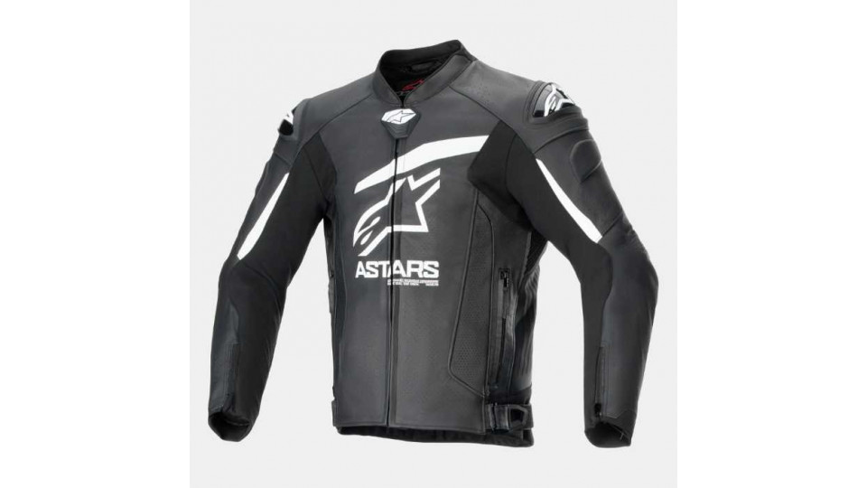 Alpinestars GP Plus R V4 Airflow Leather Jacket Black White