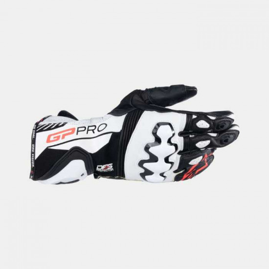 Alpinestars GP Pro V4 Gloves Black White Mens Motorcycle Gloves - SKU 355672412XXL