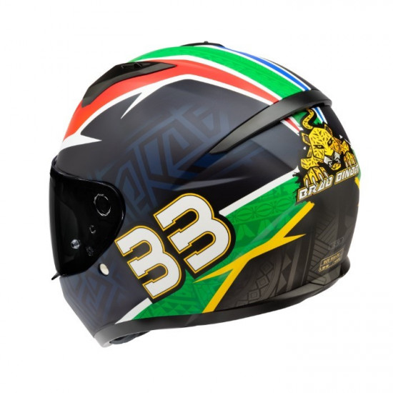 HJC C10 Brad Binder Red White Blue Full Face Helmets - SKU C10BBXS