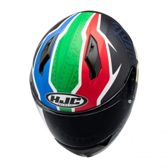 HJC C10 Brad Binder Red White Blue Full Face Helmets - SKU C10BBXS