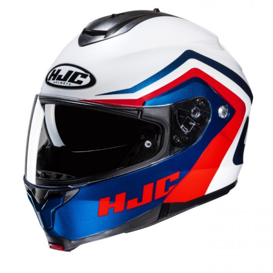 HJC C91N Nepos White Blue Red Flip Front Motorcycle Helmets - SKU C91NNWXS