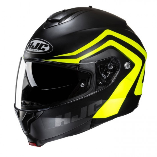 HJC C91N Nepos Yellow Flip Front Motorcycle Helmets - SKU C91NNYXS