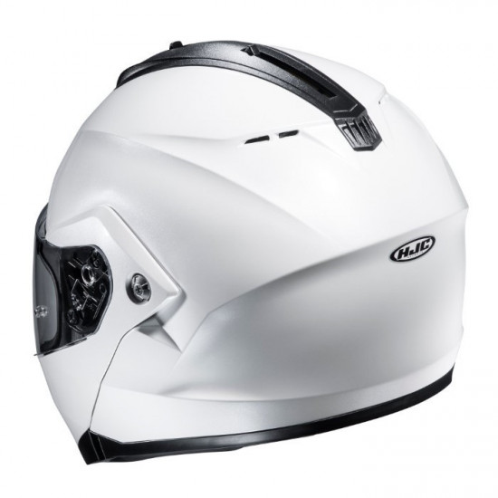 HJC C91N Pearl White Flip Front Motorcycle Helmets - SKU C91NWXS