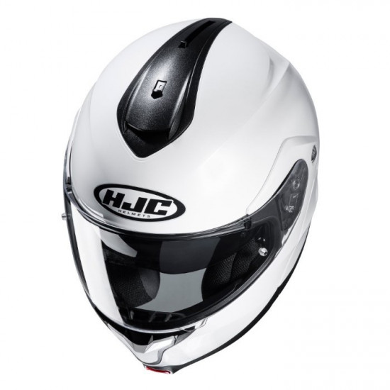 HJC C91N Pearl White Flip Front Motorcycle Helmets - SKU C91NWXS