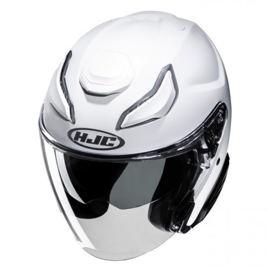 HJC F31 Pearl White Open Face Helmets - SKU F31WXS