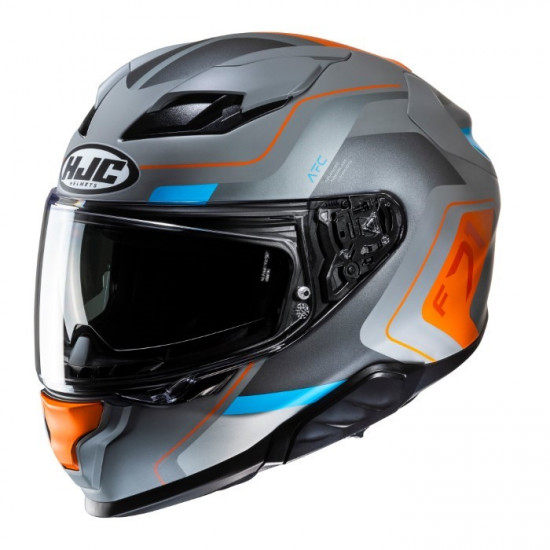 HJC F71 Arcan Blue Orange Full Face Helmets - SKU F71AUOXS